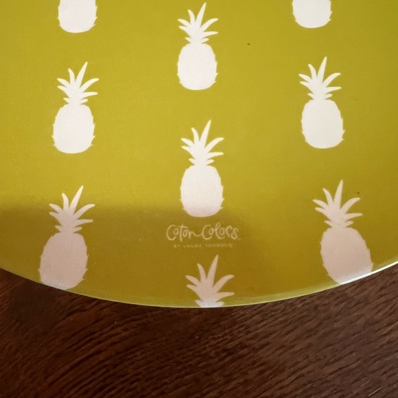 (4) Coton Colors Pineapple Print Plate - Picture 2 of 3